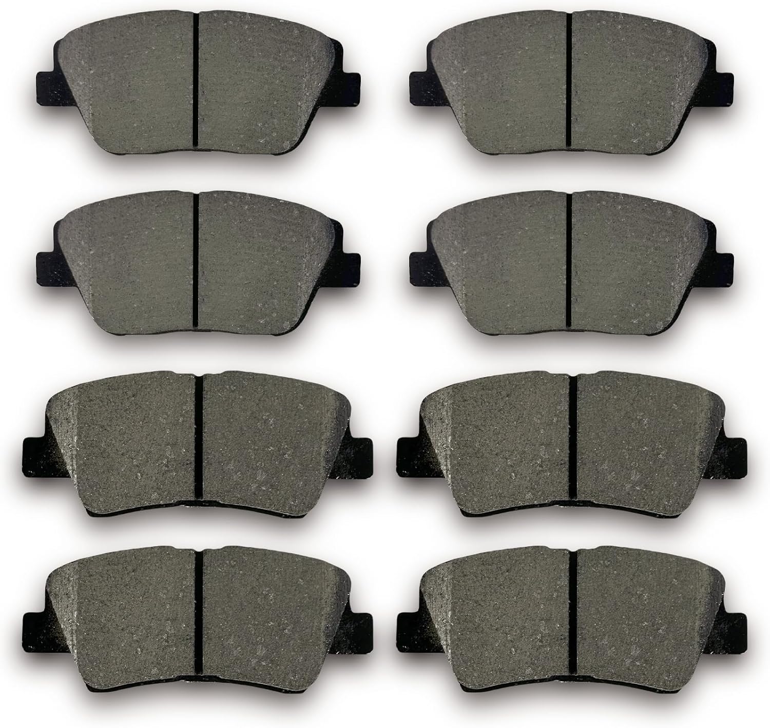 Amazon.com: evkingauto Front Rear Ceramic Brake Pads Sets 8pcs Fit For ...