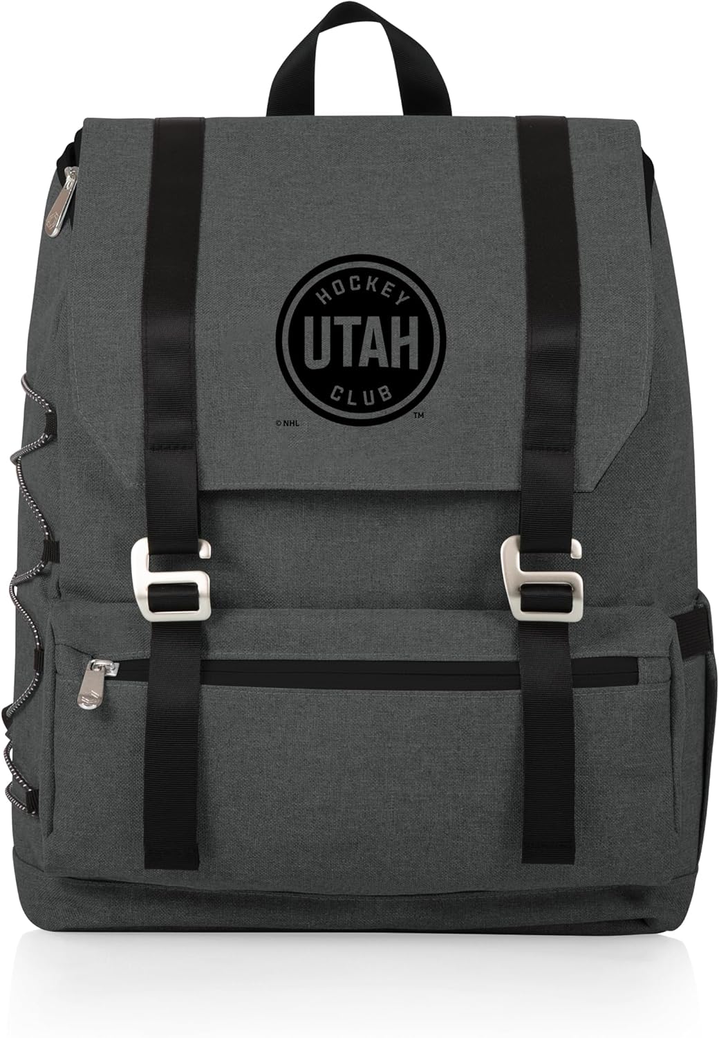 PICNIC TIME NHL Utah Hockey Club OTG Traverse Backpack Cooler, Soft Cooler Backpack, Hiking Backpack, (Heathered Gray)