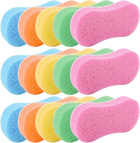 TOPZEA 15 esponjas de lavado de autos, almohadillas de esponja de lavado grandes y gruesas para autos, bicicletas, barcos, cocina, con embalaje