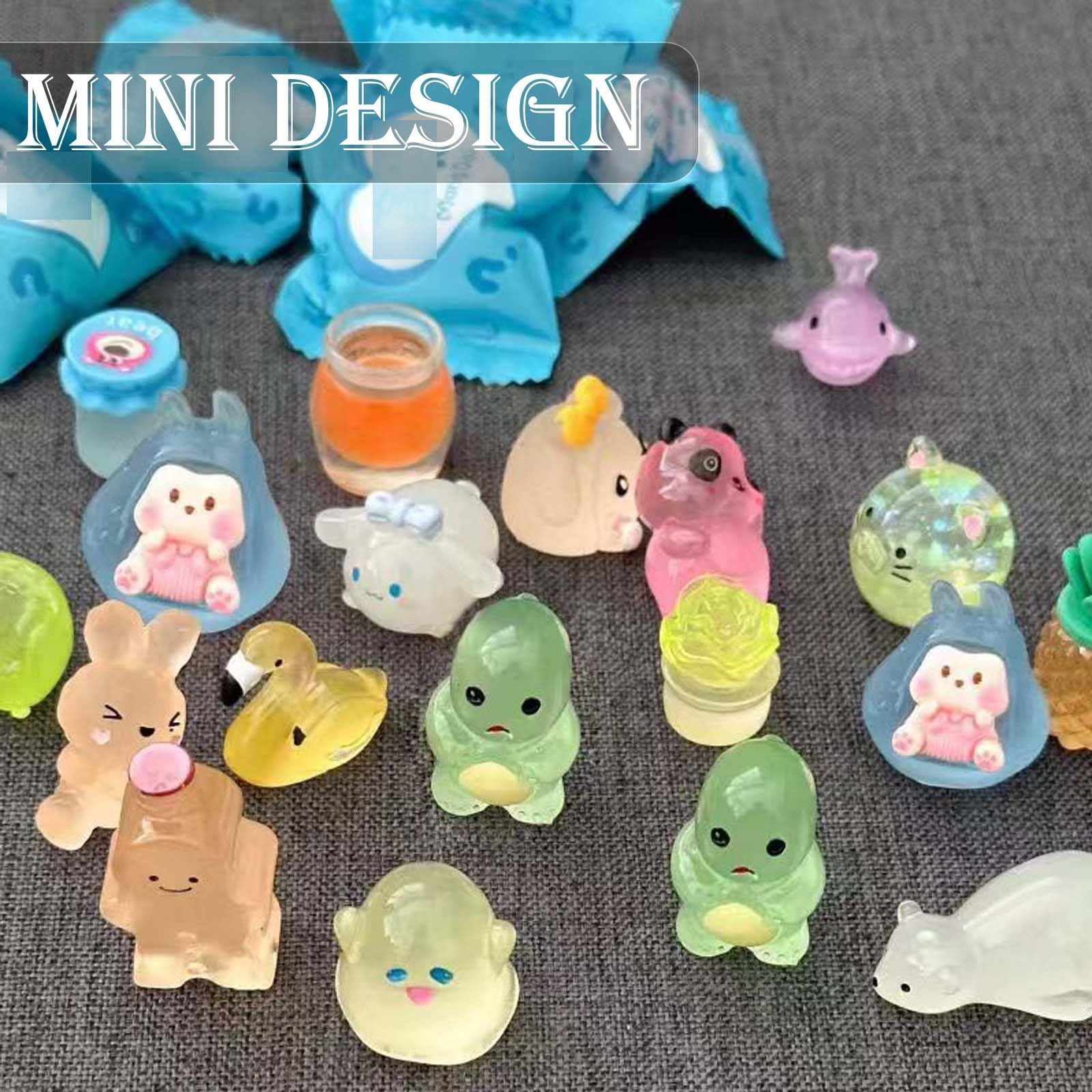 STIFFENERS 42Pcs Mini Resin Animals Variety Pack For DIY Craft Dollhouse Garden Landscape Potted Plants Decorations (Randomly Sent) - Image 4
