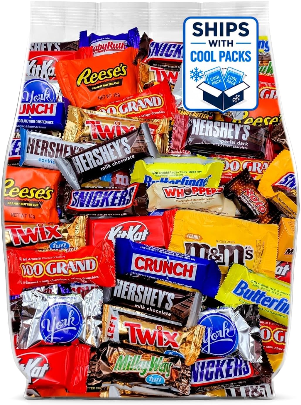 Assorted Chocolate Candy Variety Pack - 2lb Chocolate Candy Individually Wrapped - Bulk Chocolate Assortment Great for Party Favors, Sharing and Snacking - Chocolate Candy Bulk Pack - 2 Pounds