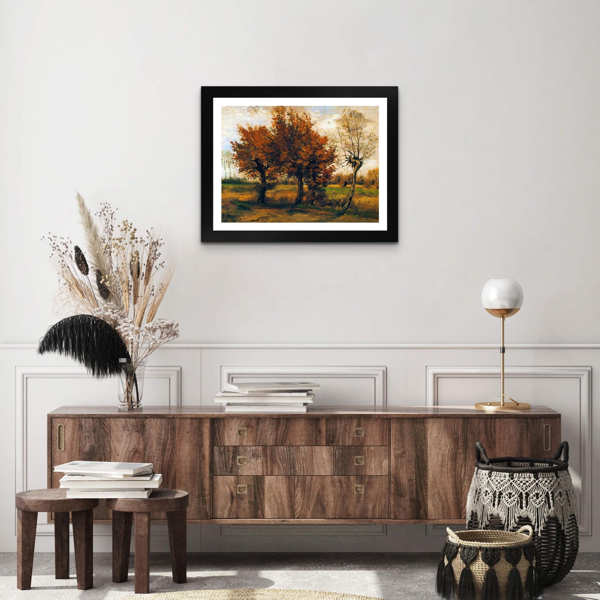 Amazon.co.jp: ヴィンセント・ファン・ゴッホ作 4本の木のあるロスト