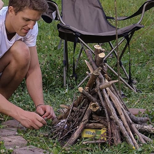 Miniatura 5 de Duraflame Iniciador de Fuego para Uso en Interiores y Exteriores - Troncos de Ignición Rápida para Barbacoa, Chimenea, Fogata y Campamentos (Paquete