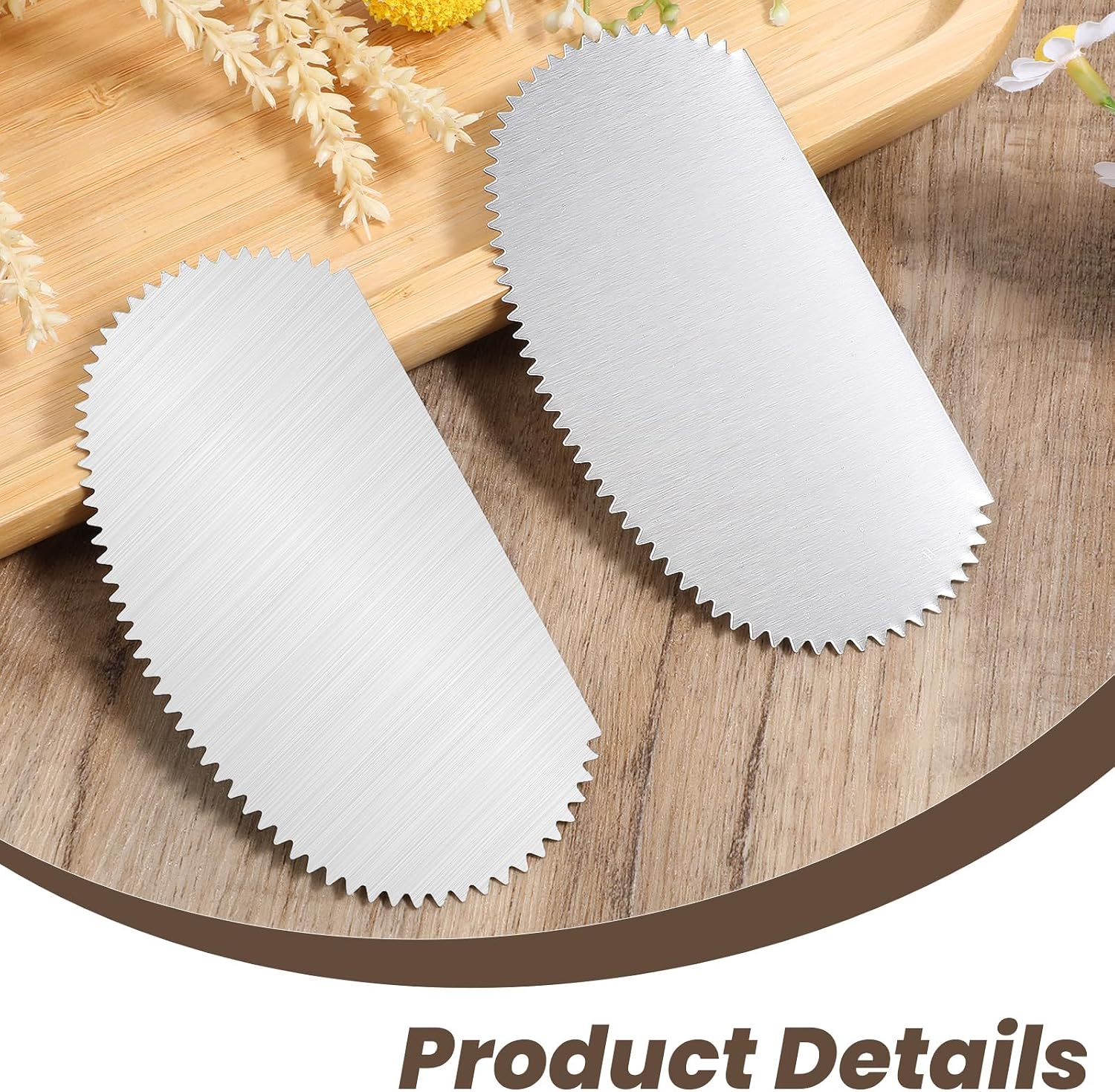 4 PCS Stainless Steel Pottery Ribs, Metal Ribs for Pottery, Silver Pottery Rib Clay Scoring Tools, Serrated Metal Scraper Ceramic Tool for Sculpture