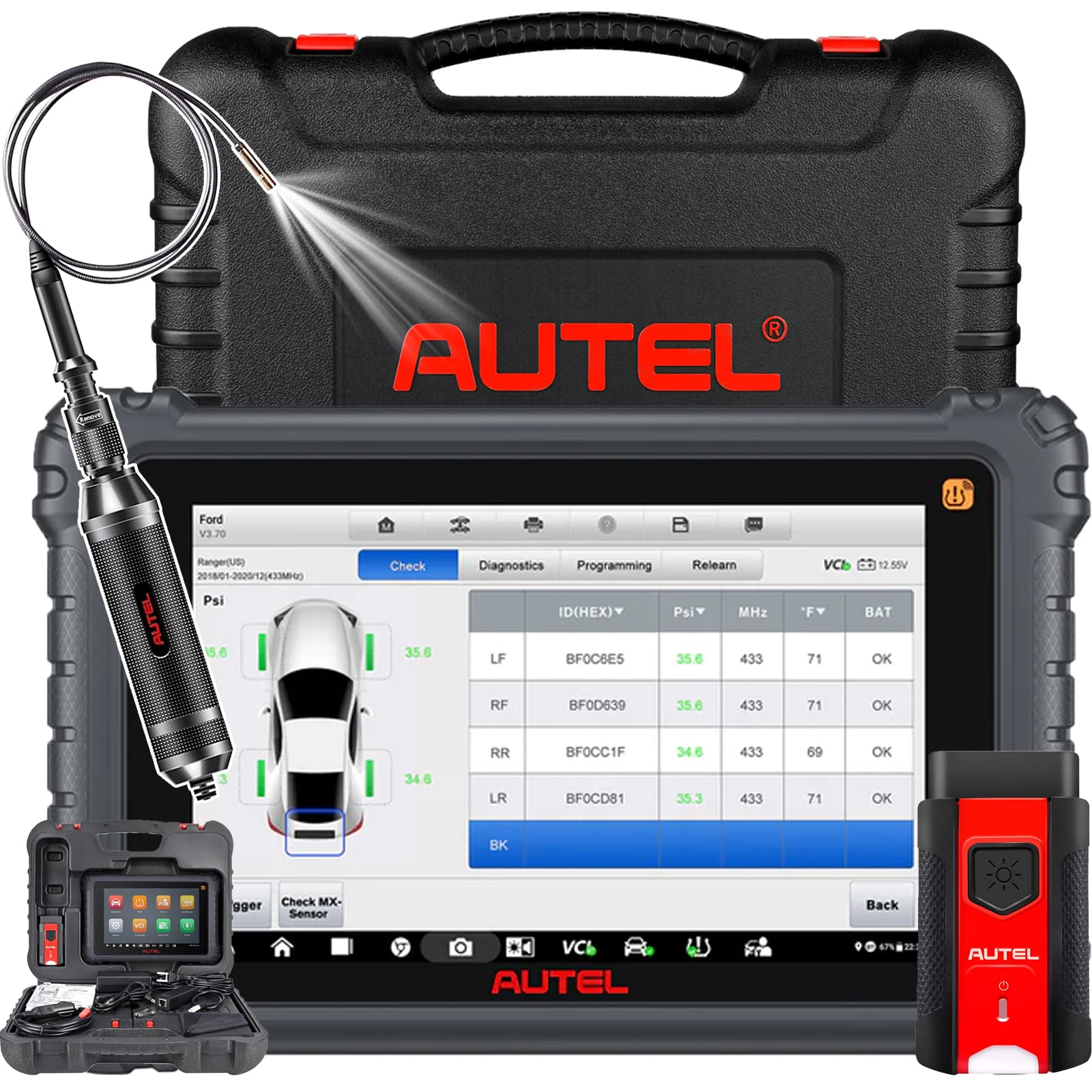 Buy Autel MaxiCOM MK906 Pro-TS Bundle: 2023 Version Autel Scanner ...