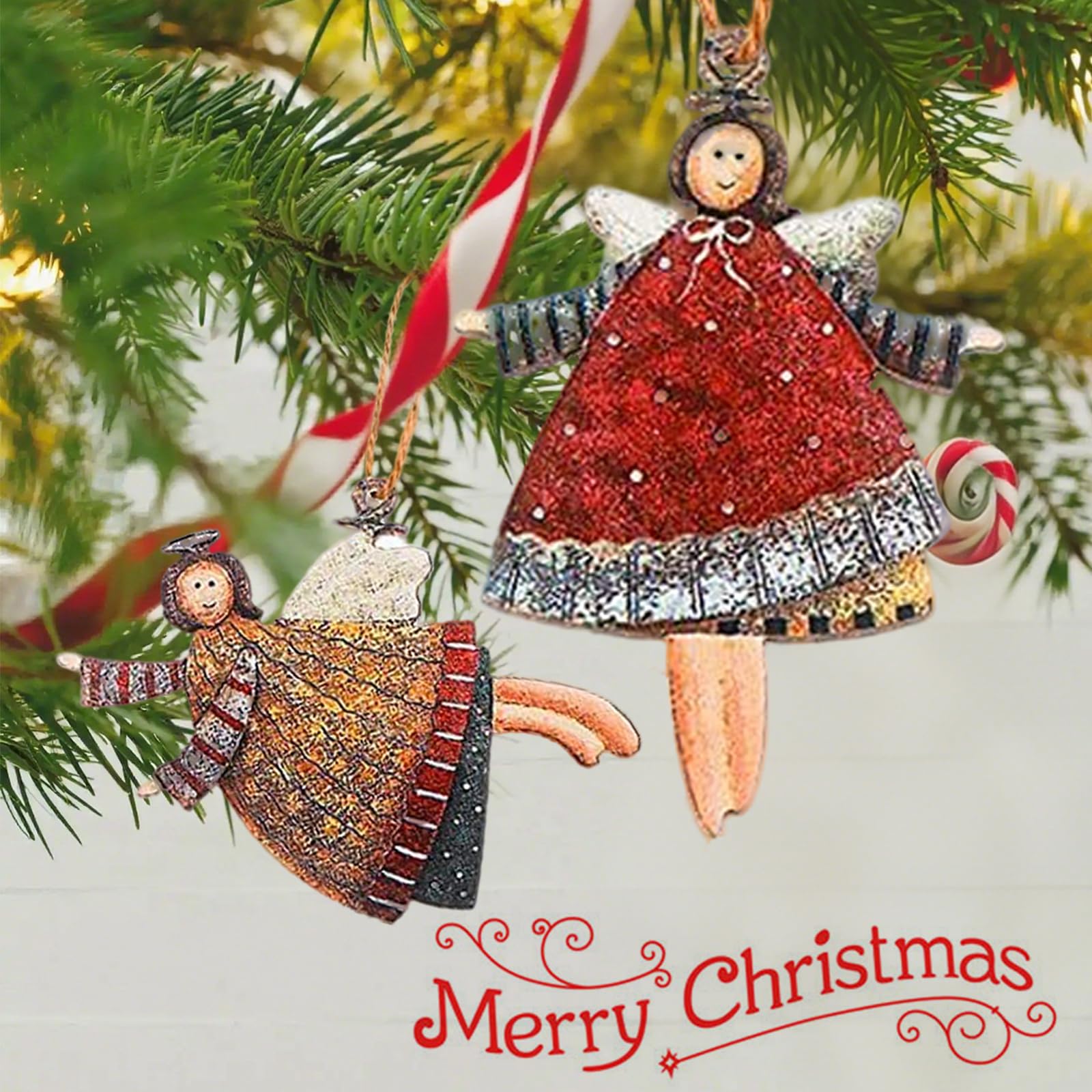 ini Albero di Natale, ulticolore ini Alberi Sisal di Natale
