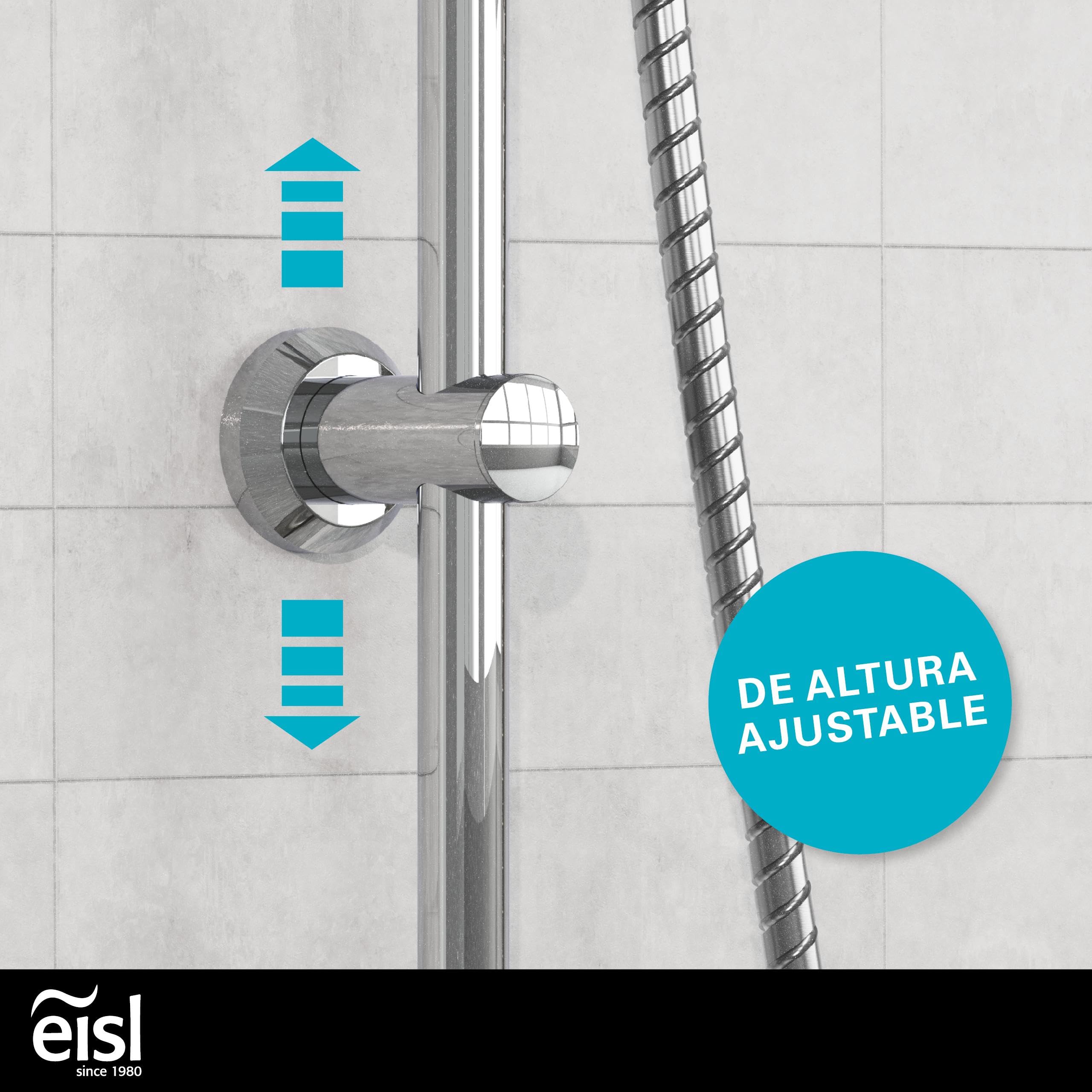 EISL Sommerregen DX1005CS-A Conjunto de ducha sin grifo, conjunto 2 en 1, ducha grande y teleducha, ducha sin grifo, kit de instalación completo, cromo