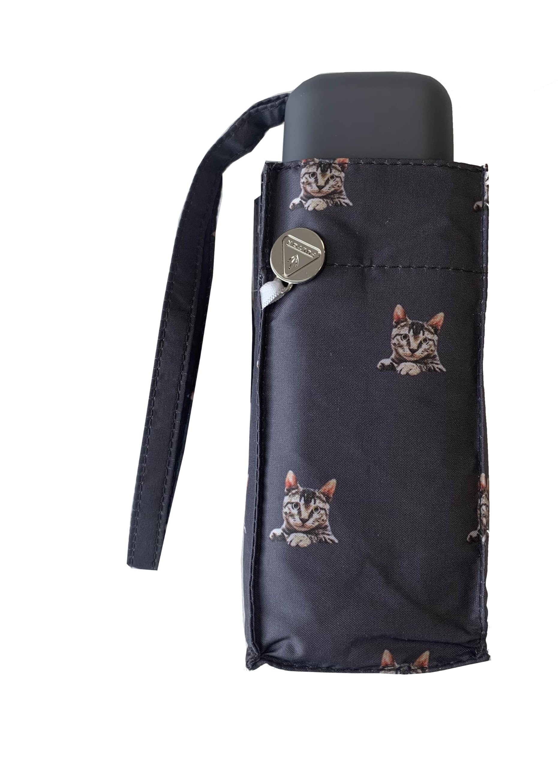 Fulton Mały parasol, nadruk Meow, ultrakompaktowy, lekka rama odporna na wiatr, Wielobarwny, Medium, Fulton Mały parasol, nadruk Meow, ultrakompaktowy, lekka rama odporna na wiatr