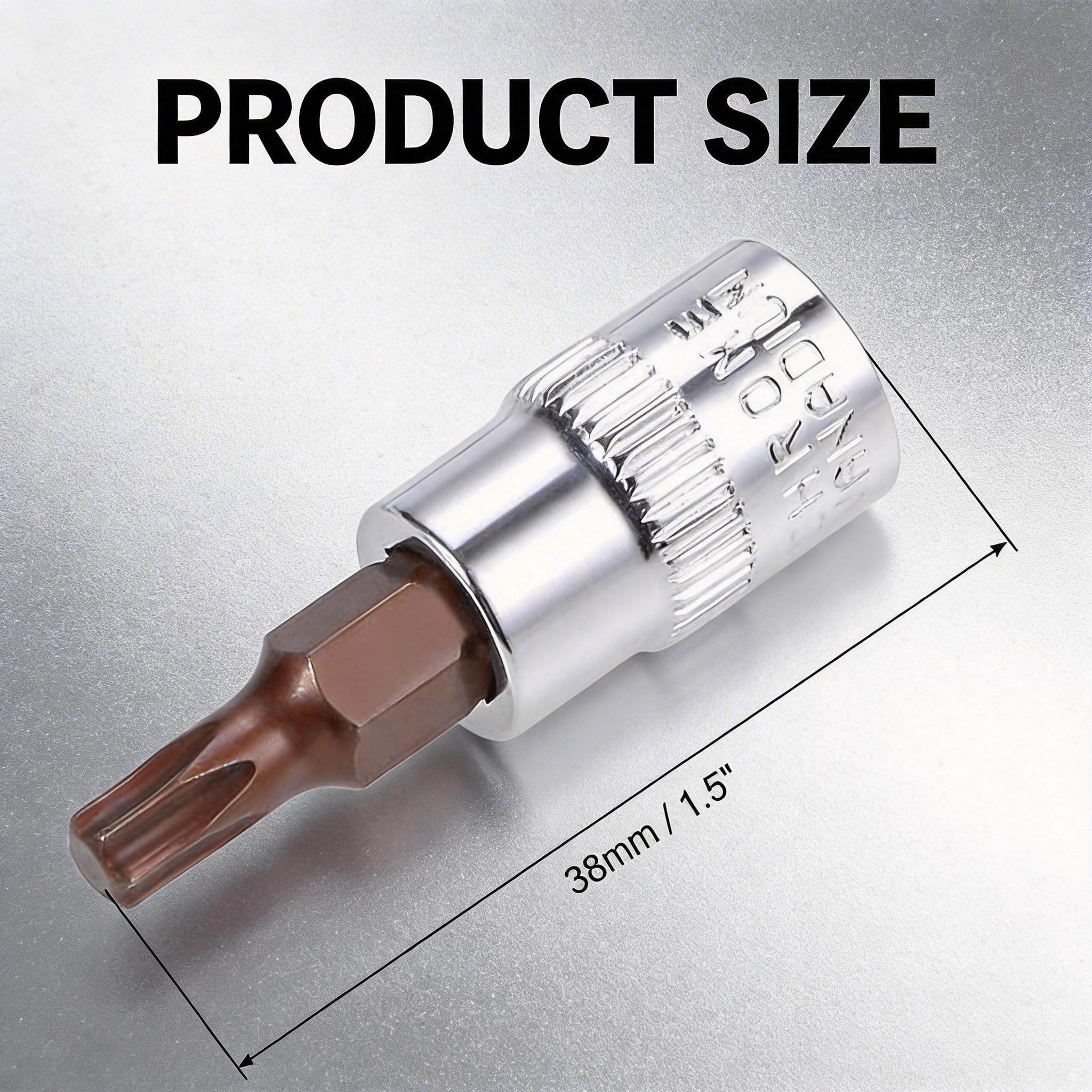 Juego de 6 brocas Torx T27 de 1/4, brocas de acero S2 CR-V Star Socket para uso con llave de trinquete para llave dinamométrica, varilla de extensión, taladros eléctricos de impacto, barra