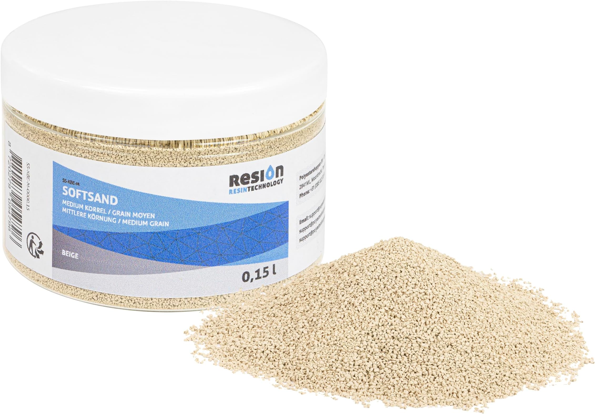 POLYESTERSHOPPEN.NL Softsand Rubber Sand