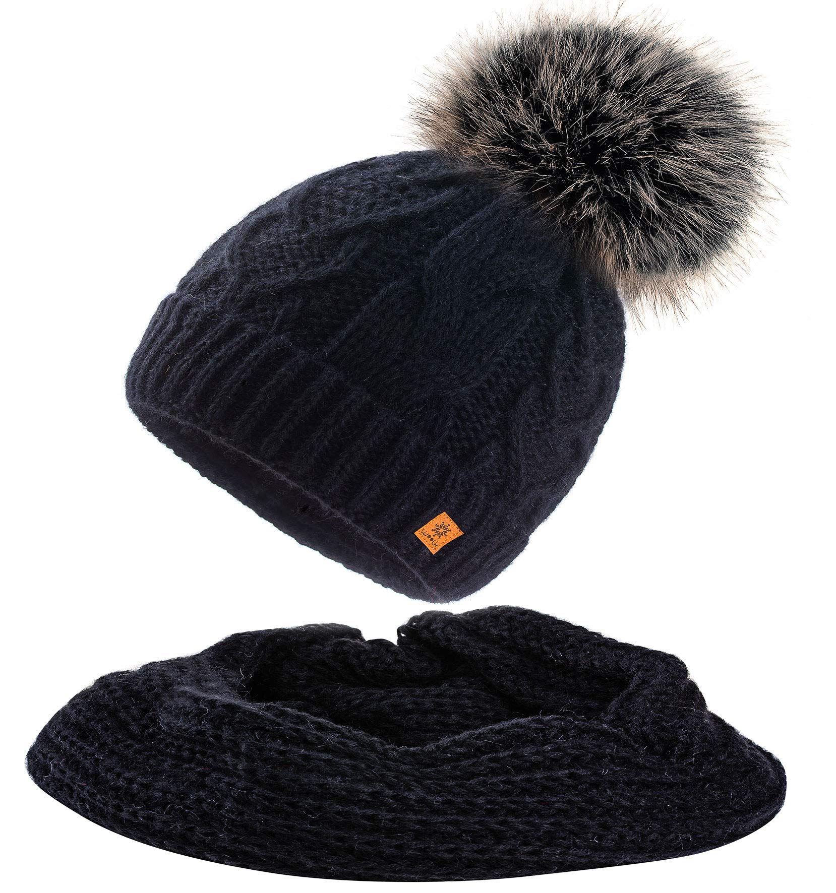 MFAZ Morefaz Ltd Ensemble Bonnet Et écharpe Chaude Pour