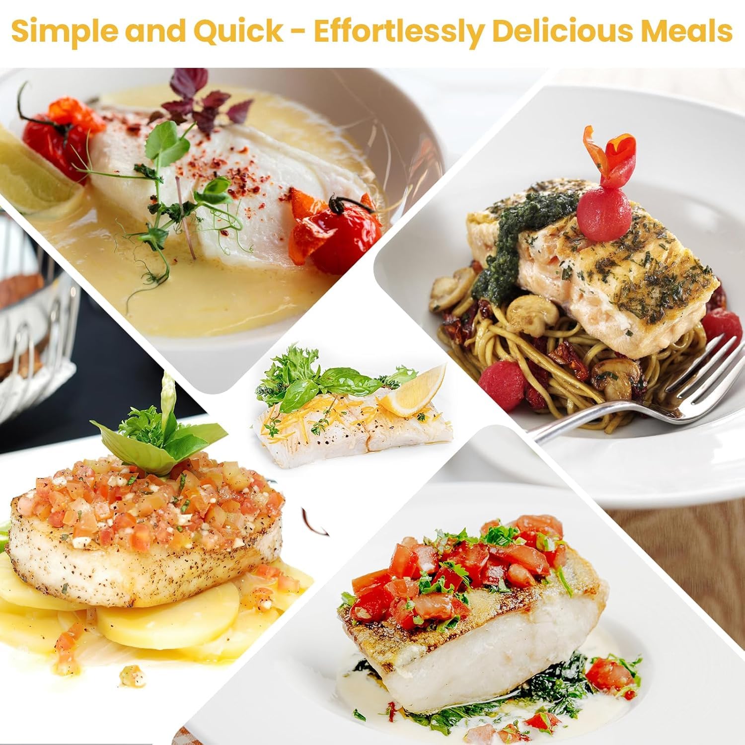 OCEANZEN: Chilean Sea Bass Fillets Wild Caught Premium, Sustainably Sourced Skinless Boneless, 12x8 oz Portions Frozen, for Grilling Baking (6lbs)