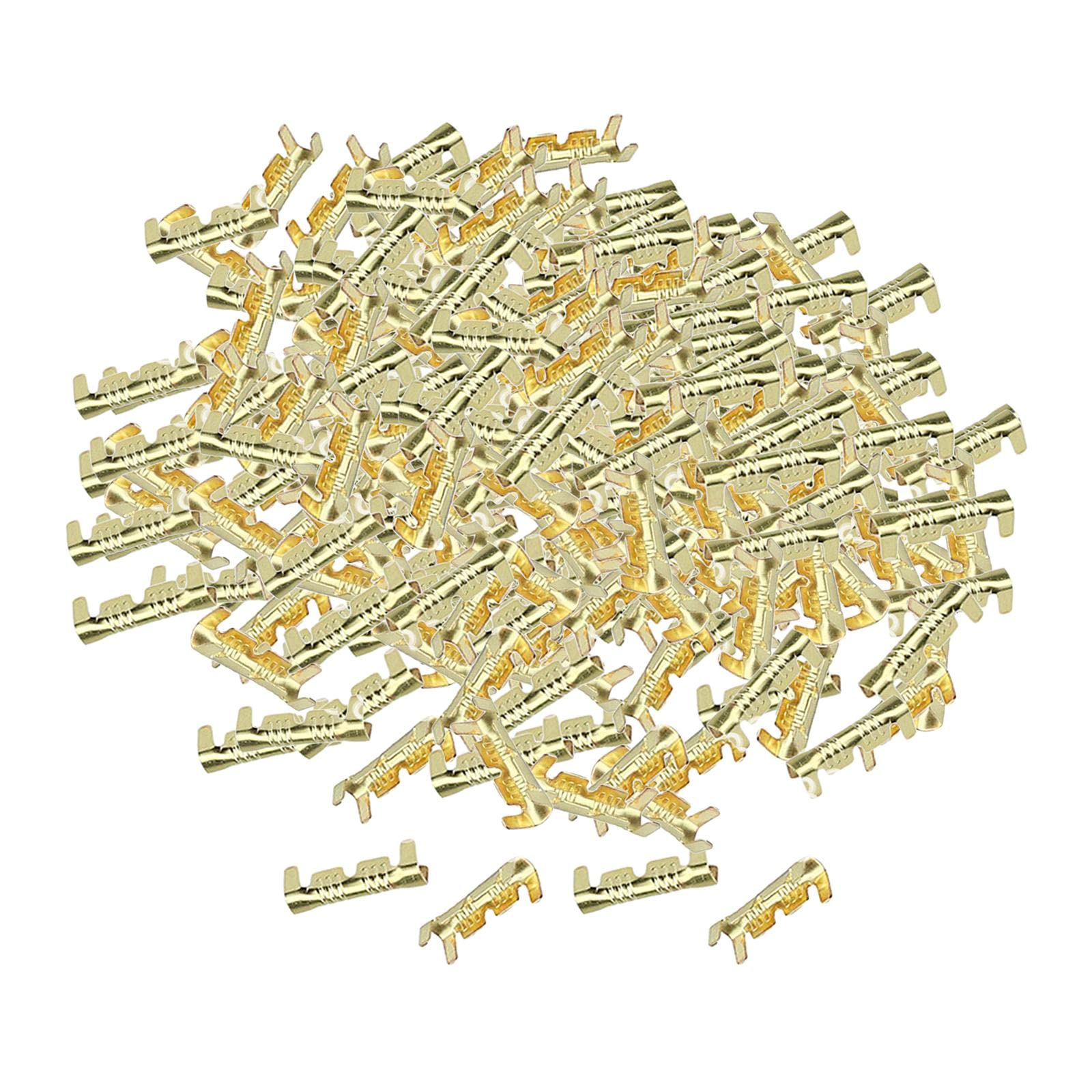 ATORSE™ Brass Crimp Terminals 0.5-1.5Mm Square Wiring Line Tool Small Teeth 200Pcs-image-42