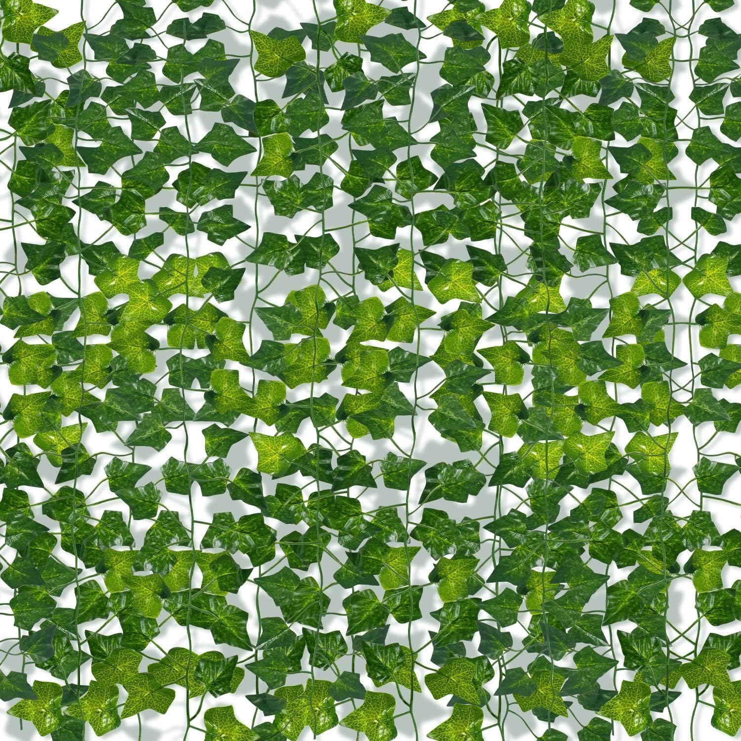 Guirlande de lierre artificiel en lot de 36 pièces de 2,1m pour décoration de maison et jardin