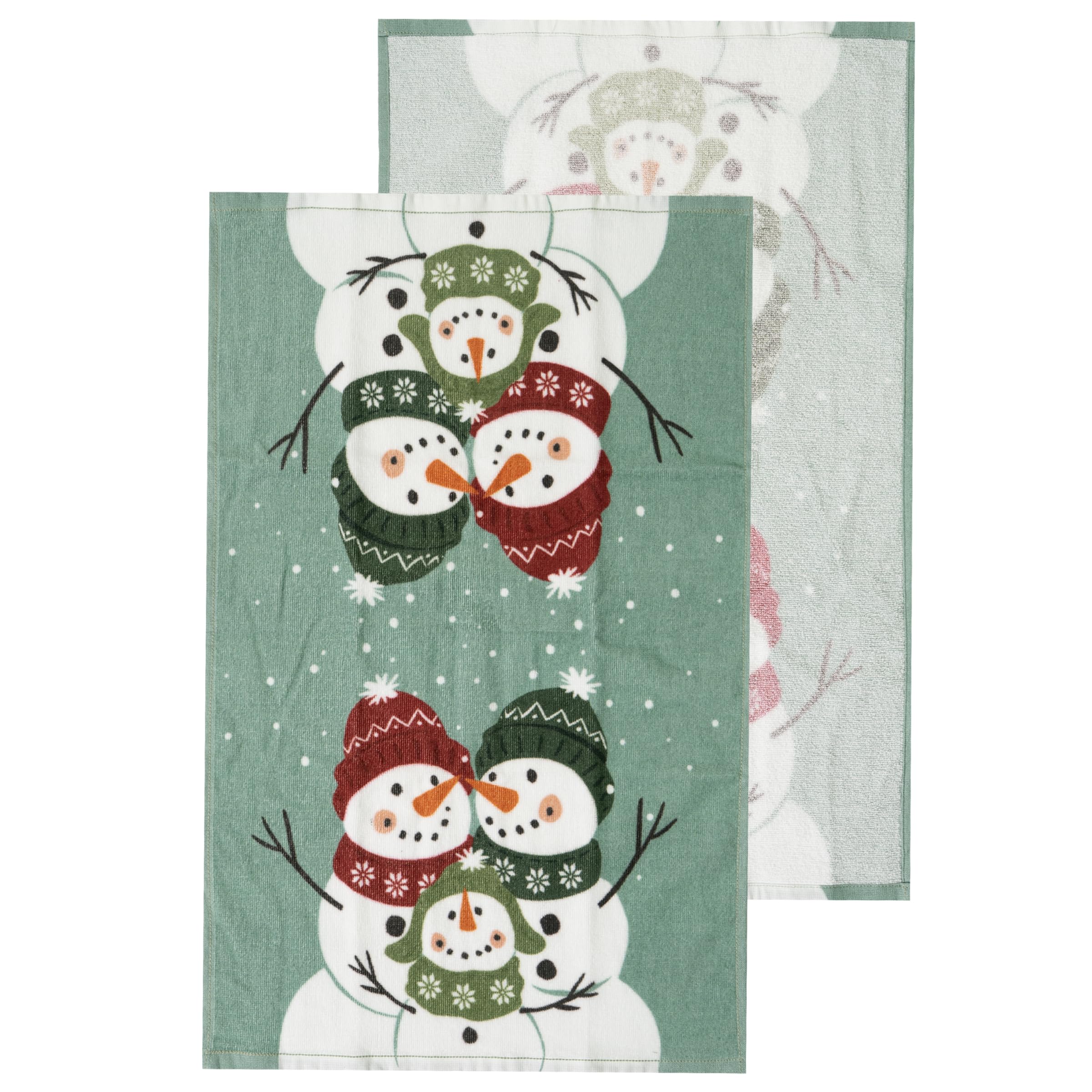 Ritz Lot de 4 torchons de Cuisine de Vacances – Lot de 4 torchons d'observation des Oiseaux, 100% Coton, torchons de fête des fêtes de Fin d'année, absorbants et lavables en Machine