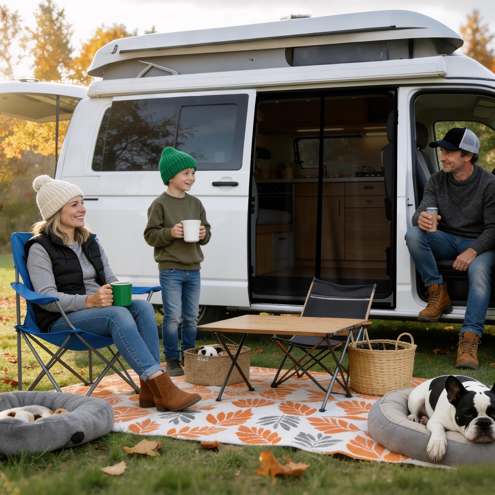 Moustiquaire MagnéTique pour Van 150 X 110 Cm, Moustiquaire Universelle, Moustiquaire Voiture pour Moustiquaire avec Aimant pour Camping-Car, Caravane, Etc