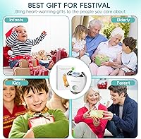 Vista 7 de Cortauñas eléctrico automático con luz LED y lima de uñas, pantalla digital LCD de 3 velocidades, almacenamiento de recortes de uñas, recortadora