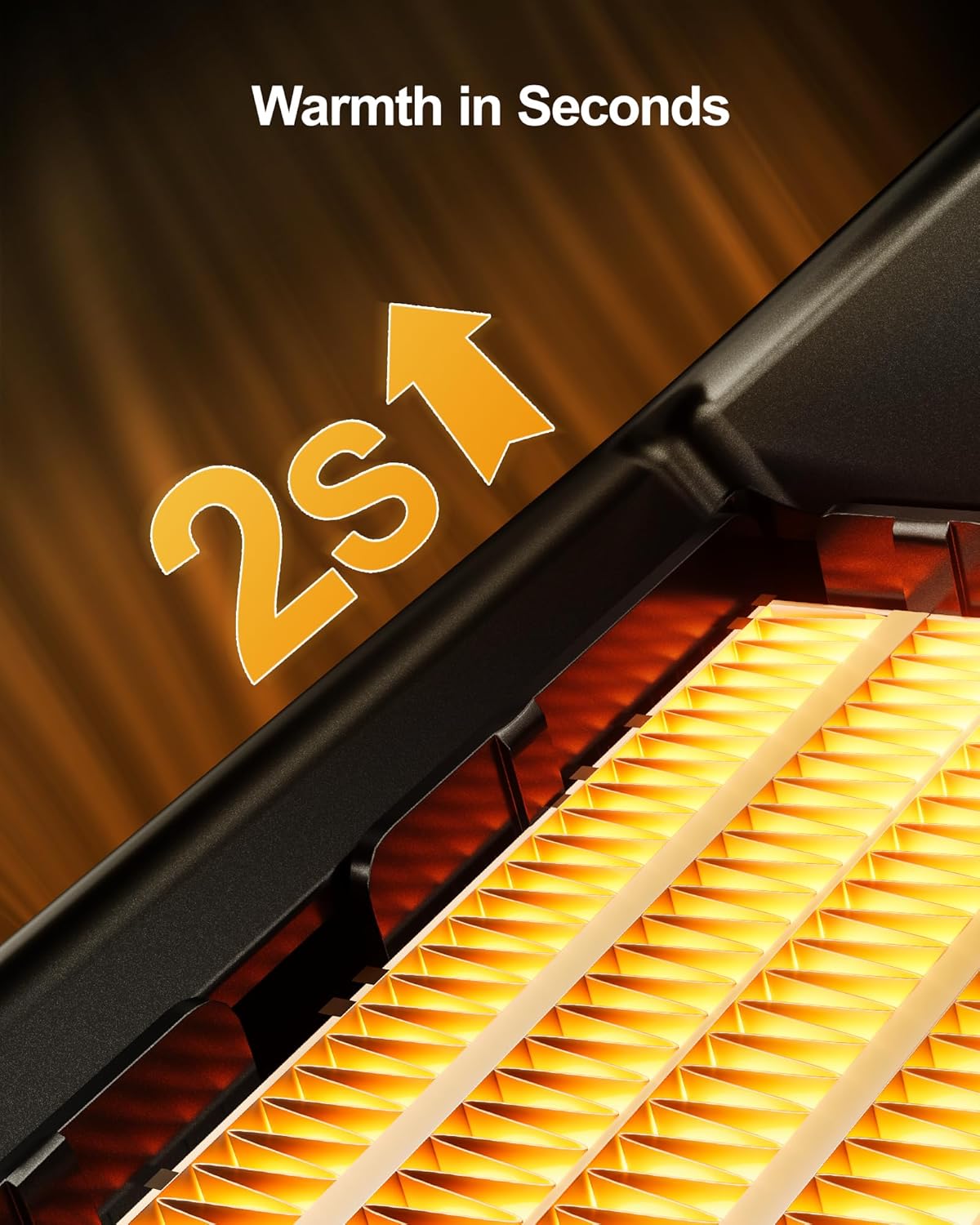 Small Space Heater, Portable Electric Heaters for Indoor Use with Thermostat, 70° Oscillation, 5 Modes, 12H Timer, 1500W Black Room Heater for Office Bedroom Desk