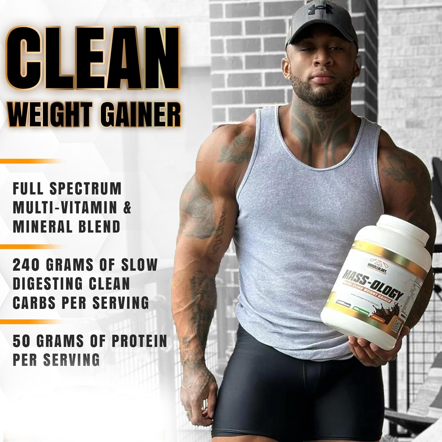 Muscleology Weight Gainer | Whey Protein Powder | Muscle Bui...