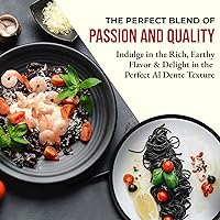 Vista 7 de Antichi Poderi - Pasta orgánica de tinta de calamar negro, fideos de pasta negra hechos con sémola de trigo duro, tinta de calamar y germen