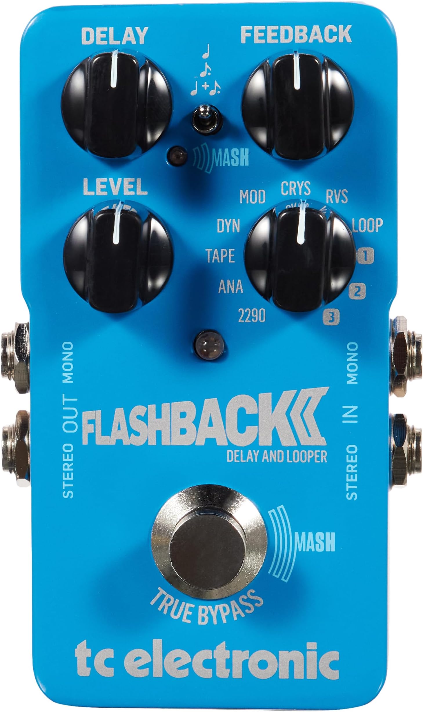 TC Electronic Flashback 2 Delay Legendary Pedal with Groundbreaking MASH FootSwitch/Crystal Delay Effect