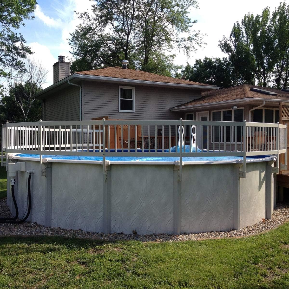 intex pool fence