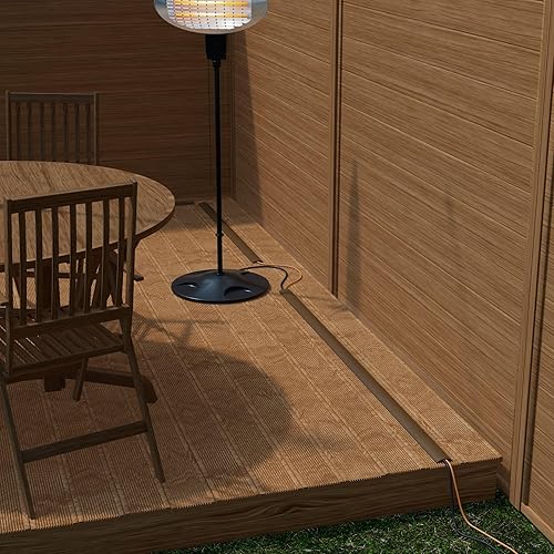 Miniatura 6 de D-Line Cubierta de cable de suelo de 6 pies, protector de cable, oculta los cables de extensión, protege los cables, evita viajes de cables, oculta