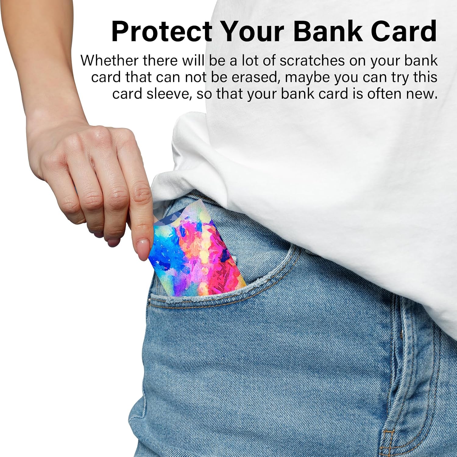 RFID Blocking Sleeves (10 RFID Blocking Sleeves, 10 Unique Designs) Identity Theft Protection Travel Case Set (Splendid Printing