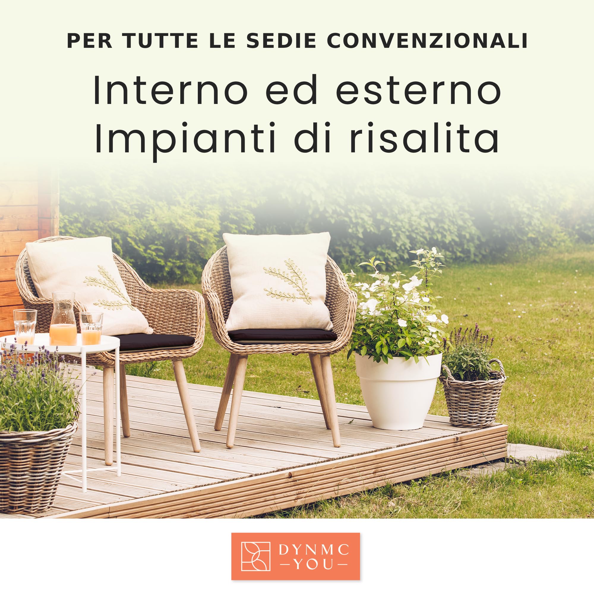 DYNMC YOU Cuscino per sedia confortevole 2 x cuscino per sedia interna – Cuscino per sedia antiscivolo, perfettamente stabile, lavabile, stile nordico