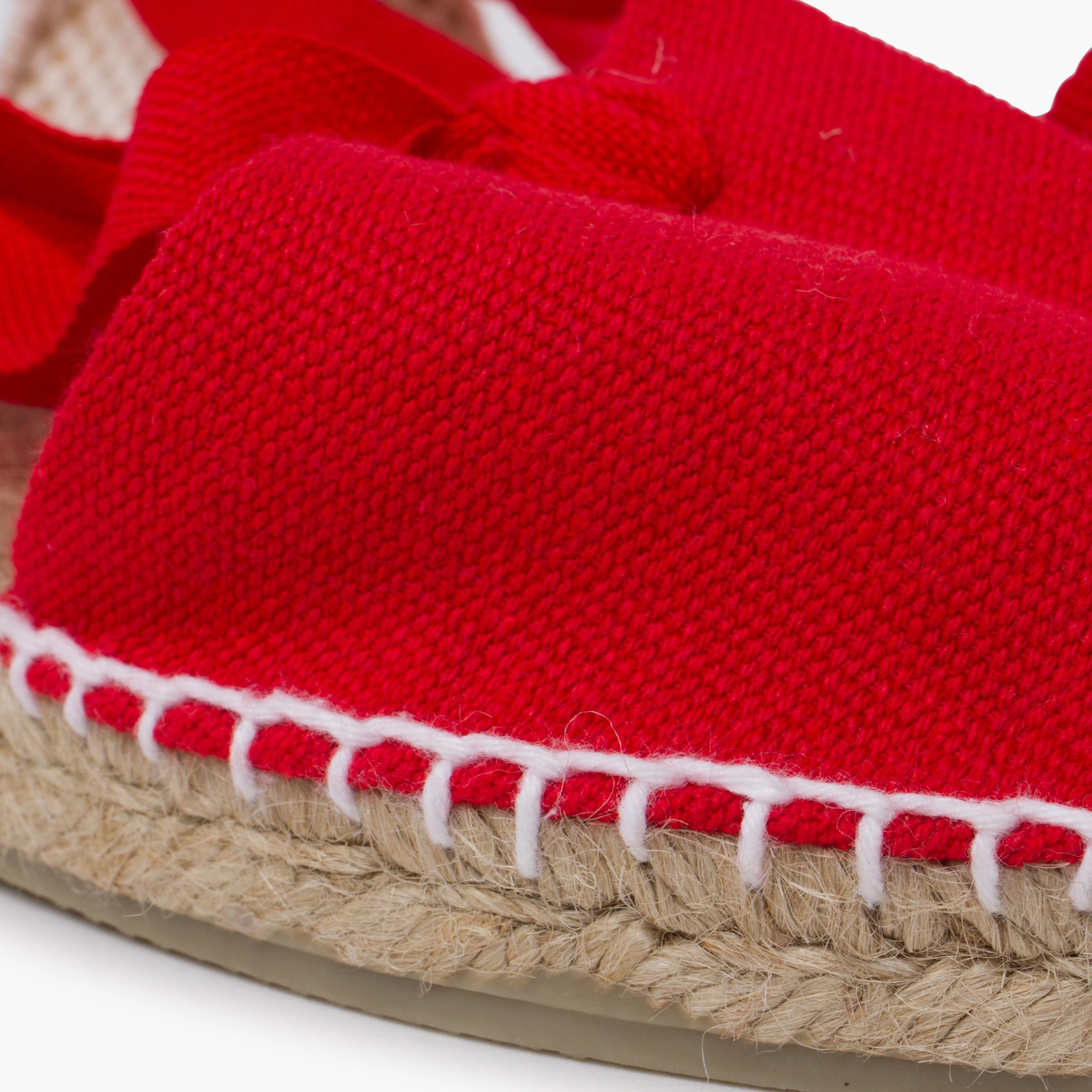 Pisamonas Espadrillas con Lacci per Bambine Tinta Unita