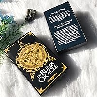 Vista 2 de Han Yu Bowen Oracle Cards - Baraja de tarot de runas de doble color para principiantes con significados
