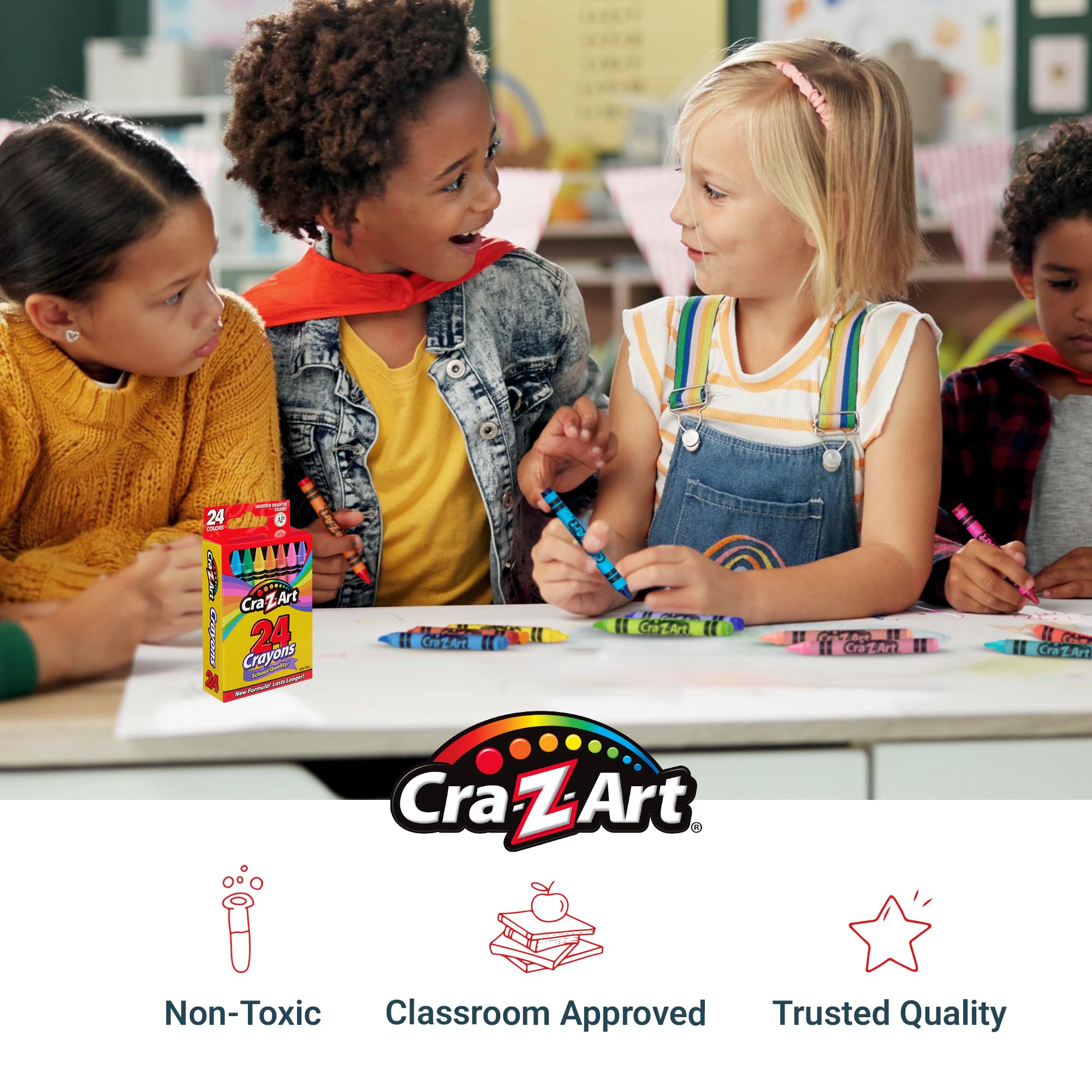 Bulk Crayons - 24 Count Packs for Classroom -8 Bulk Crayons - 24 Count Packs for Classroom -8