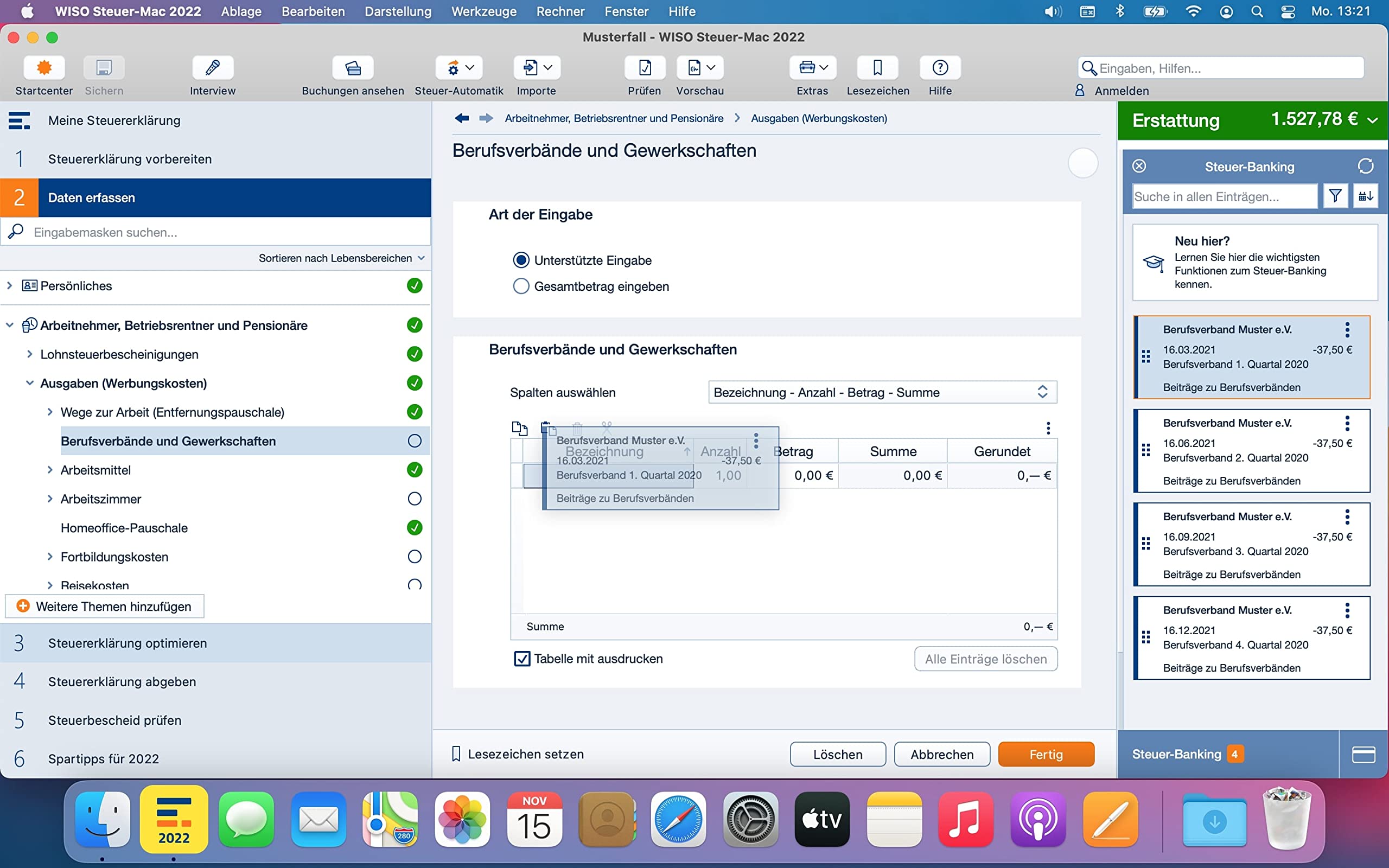 WISO Steuer-Mac 2022 (für Steuerjahr 2021 | Mac | Digitaler Download