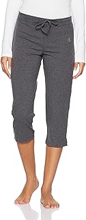 Jockey Women's Slim Fit Cotton Capri Pants (1300-0105-CHAML_XXL_Grey_2XL) Price In India