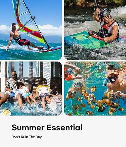 Miniatura 3 de GOOSPERY Paquete de 2 Bolsa universal impermeable para teléfono, funda seca para teléfono celular subacuático, bolsa de playa compatible con iPhone