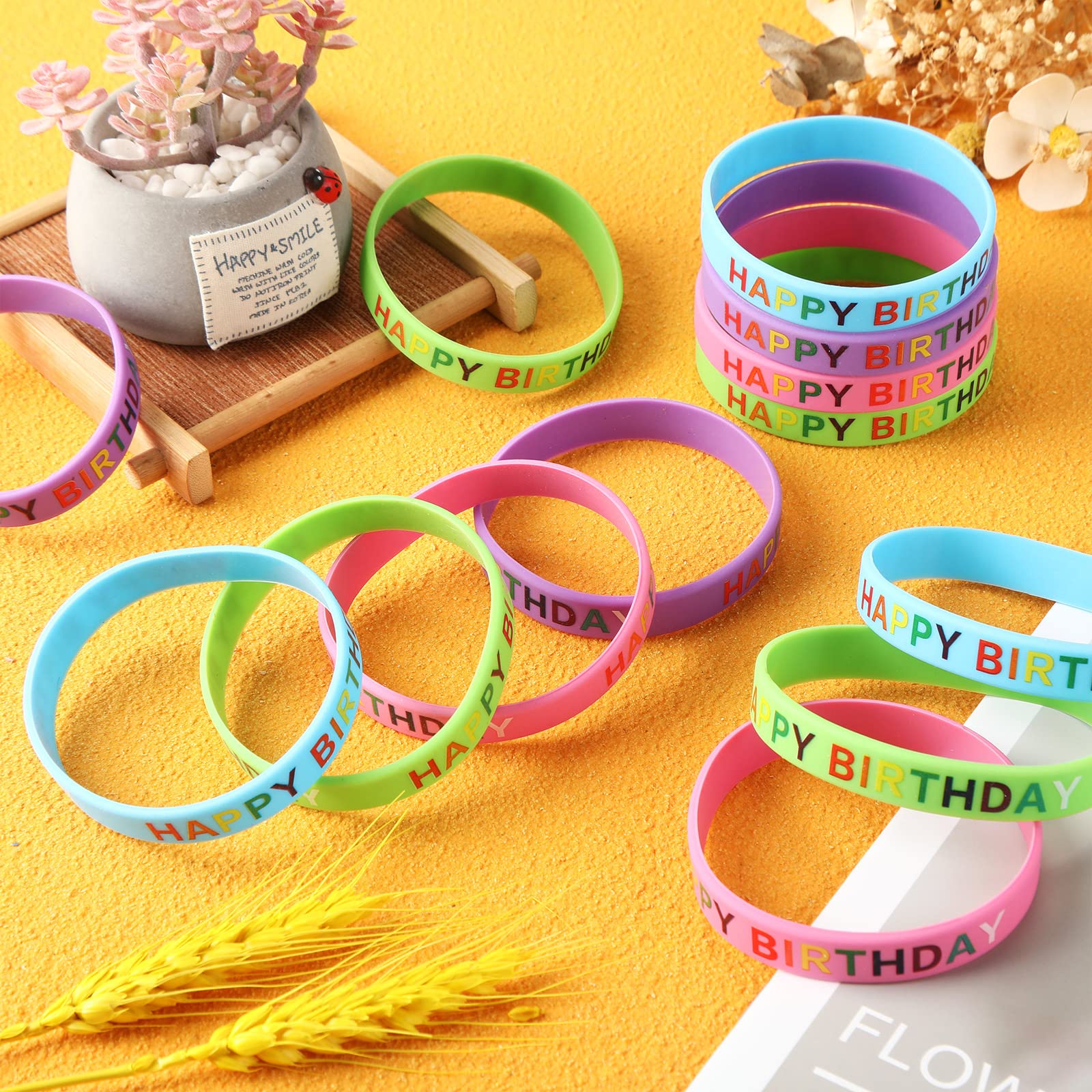 LVNRIDS 100 Pièces Bracelets En Silicone Pour Adultes, 8 Inch A 538515