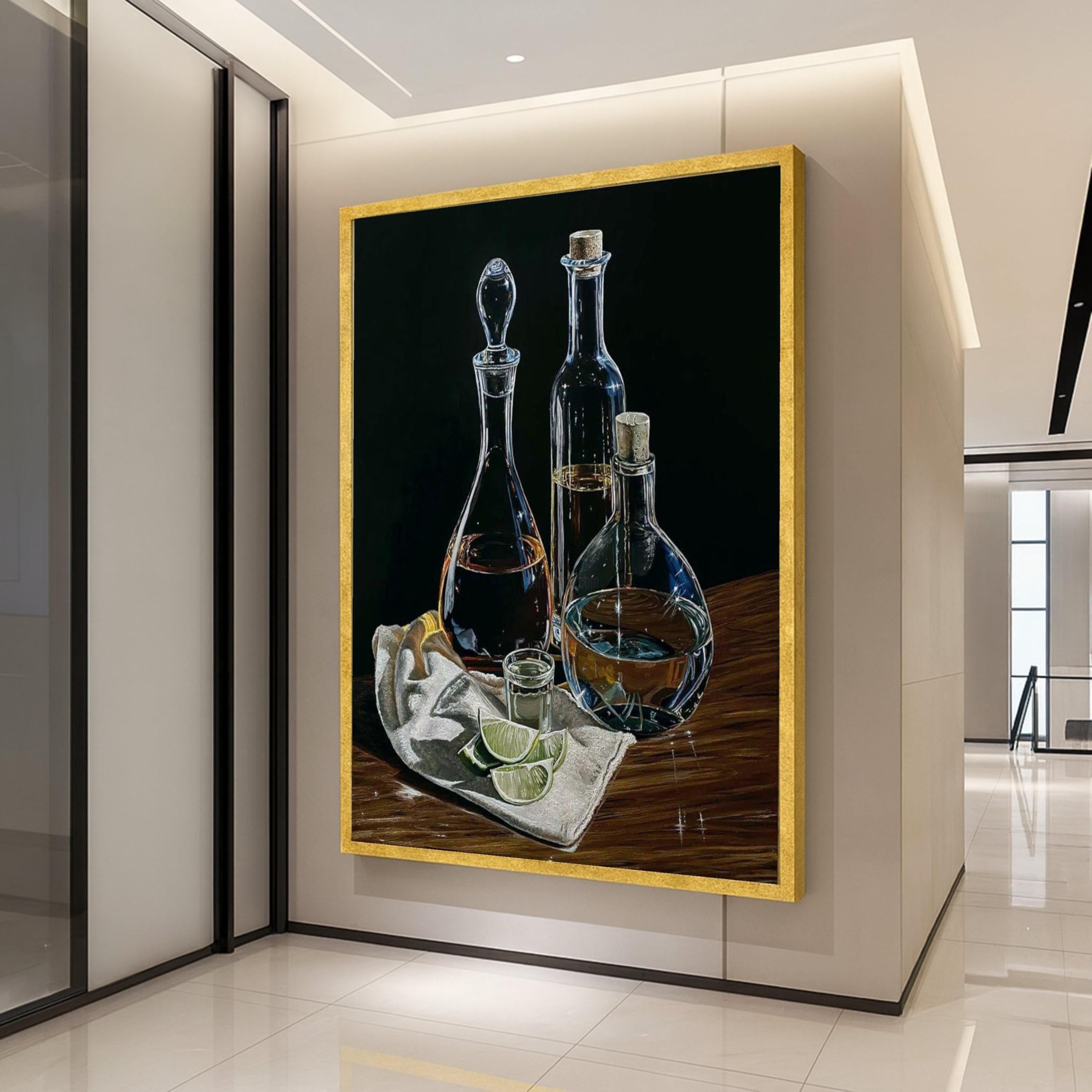 Décoration de bar murale 80x110cm pour masquer un mur vide avec élégance - 8