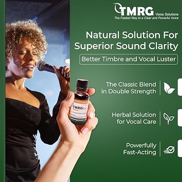Voice Solutions Power DoubleStrength Vocal Cord Remedy 30ml Drops - Herbal Supplement for Singers & Speakers, Fast Acting, Enhances Clarity & Tone, Lost Voice Relief for Vocal Fatigue, Hoarseness