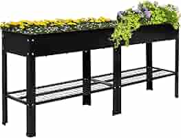 Amazon.com: Sunnydaze Galvanized Steel Raised Garden Bed
