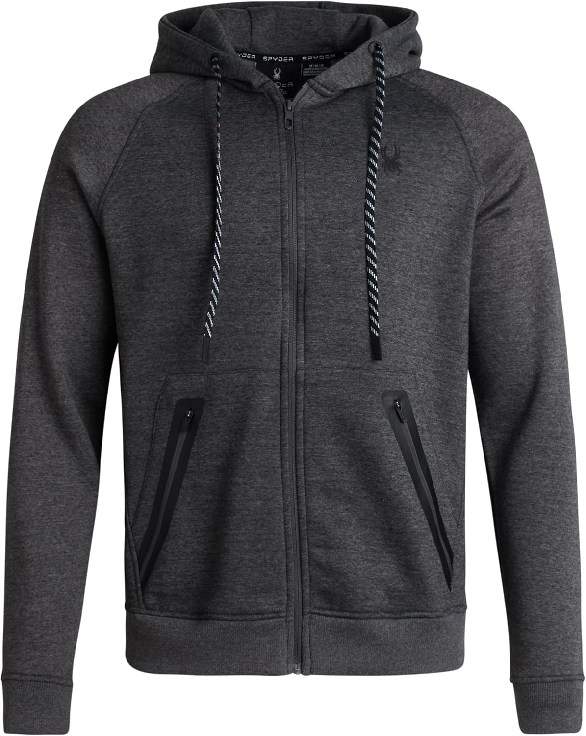 Spyder Mens Zip Up Hoodie - Super Soft Performance Fleece Sweatshirts for Men - Warm Athletic Hoodies for Running Walking Gym - Image 4