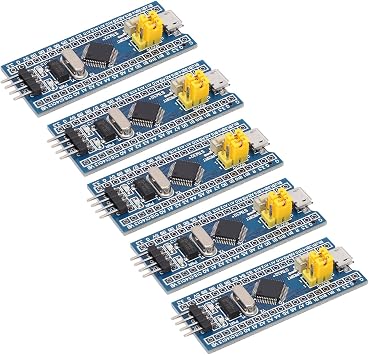 STM32F103C8T6 Minimum System Module with Basic Circuit Set of 5: User-friendly + SWD debugging interface + multi-DIY test