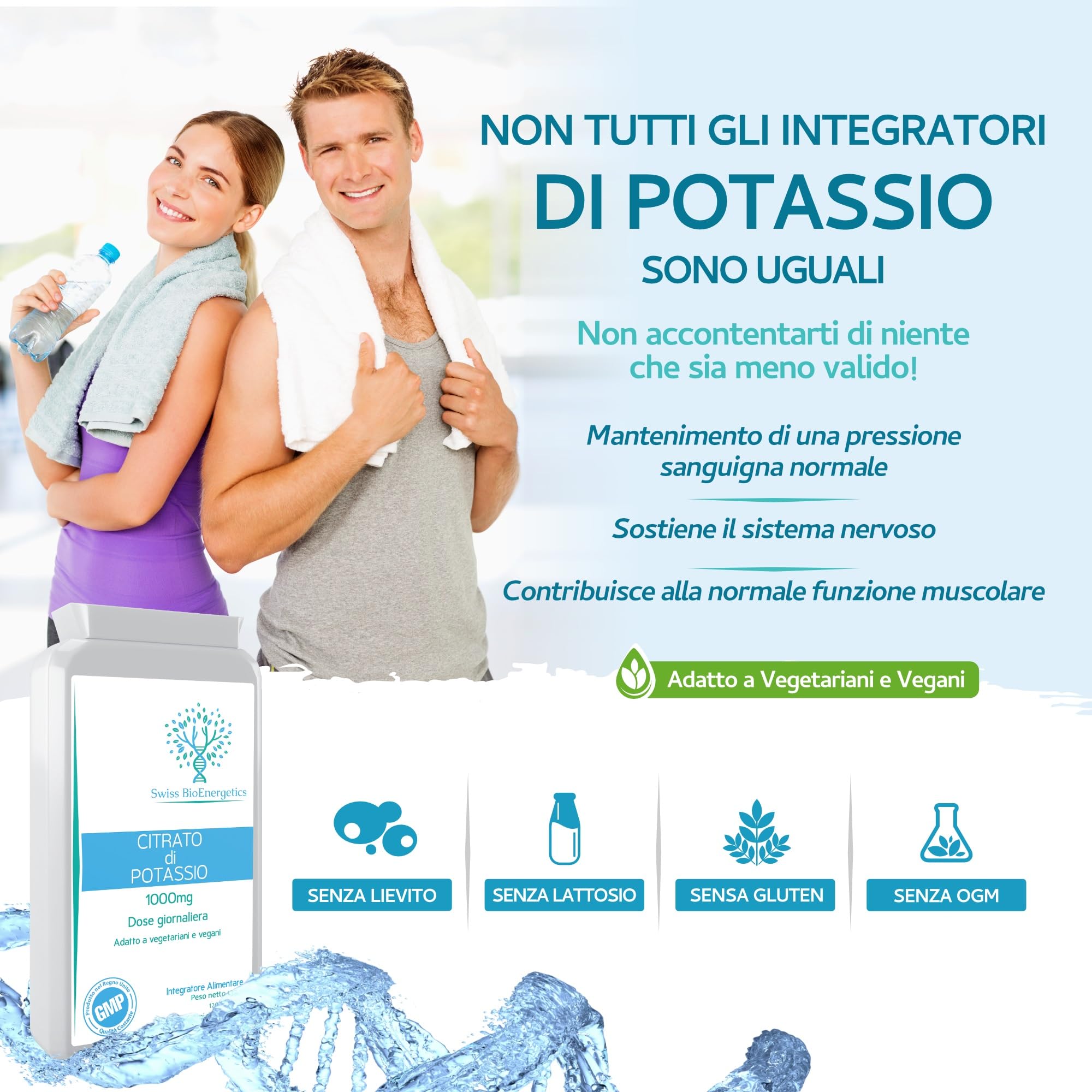 Citrato di potassio 1000 mg al giorno - 120 capsule vegane - Supporto elettrolitico ad alta resistenza con una biodisponibilità e un assorbimento eccellenti - Ottimo per la chetogenesi e il digiuno