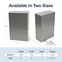 Vista 7 de Graham-Field Botiquín con cierre - Almacenamiento seguro para narcóticos, medicamentos y medicamentos - Puertas dobles y cerraduras de acero