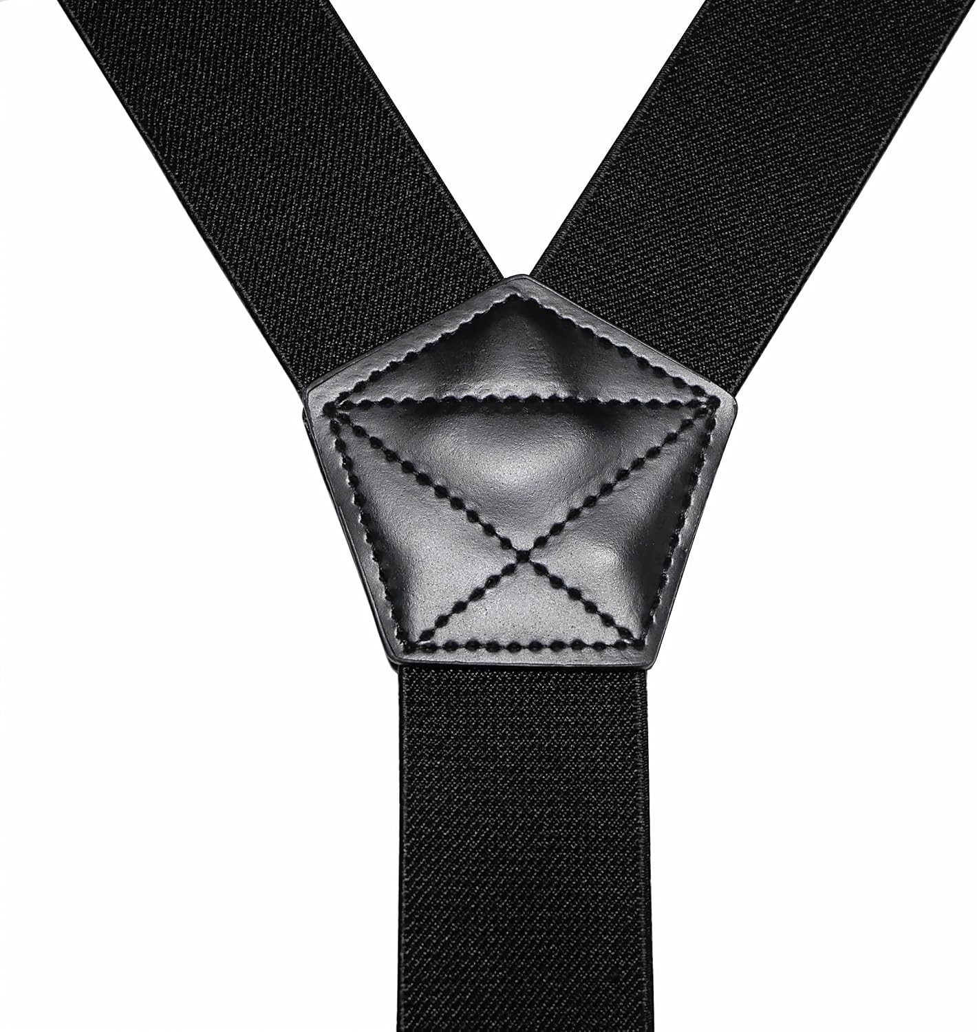 RBOCOTT Mens Hidden Suspender Under Clothes with 3 Snap Loop