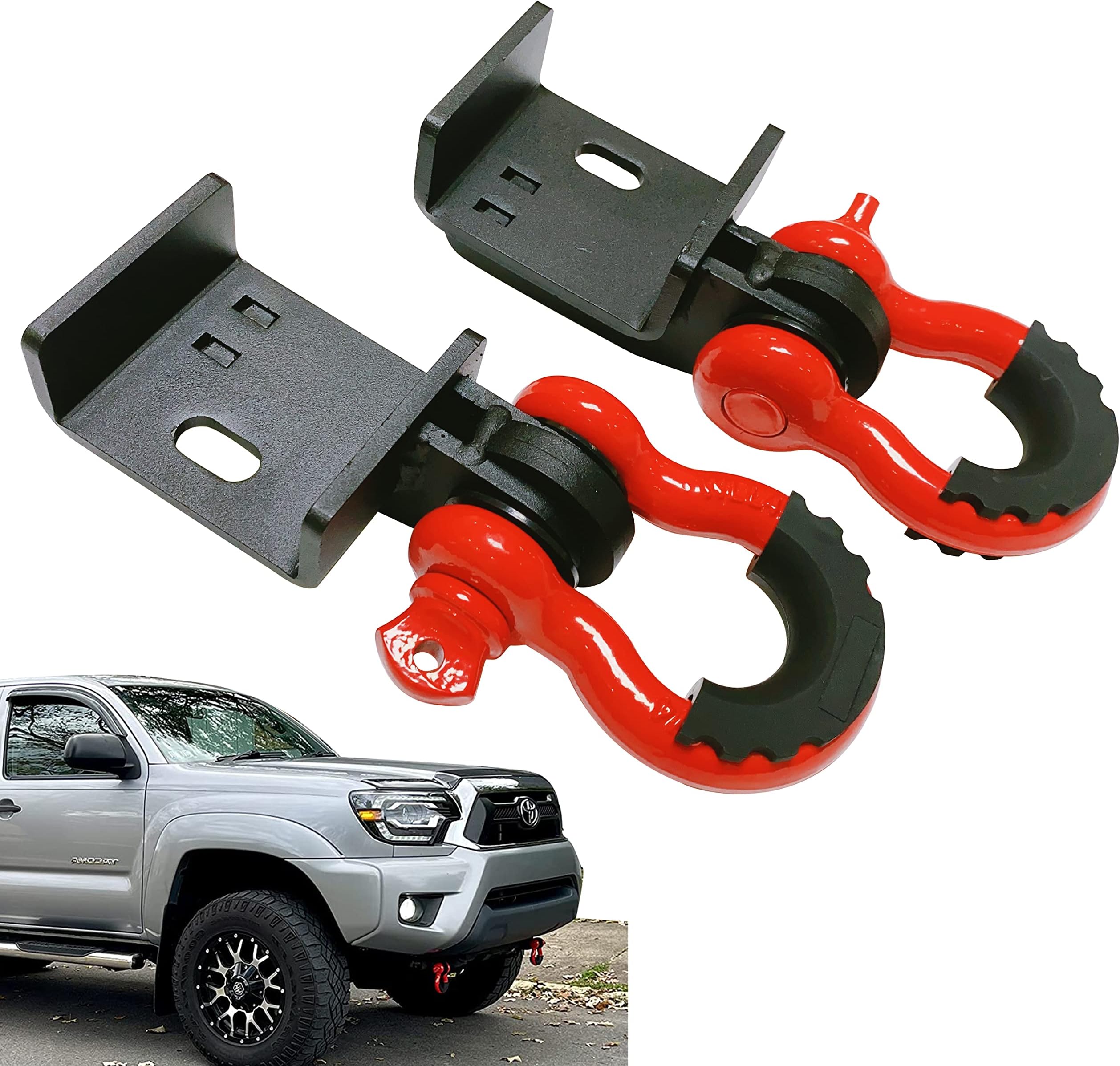 WILDESON Front Demon Tow Hook Bracket with 3/4" Shackles