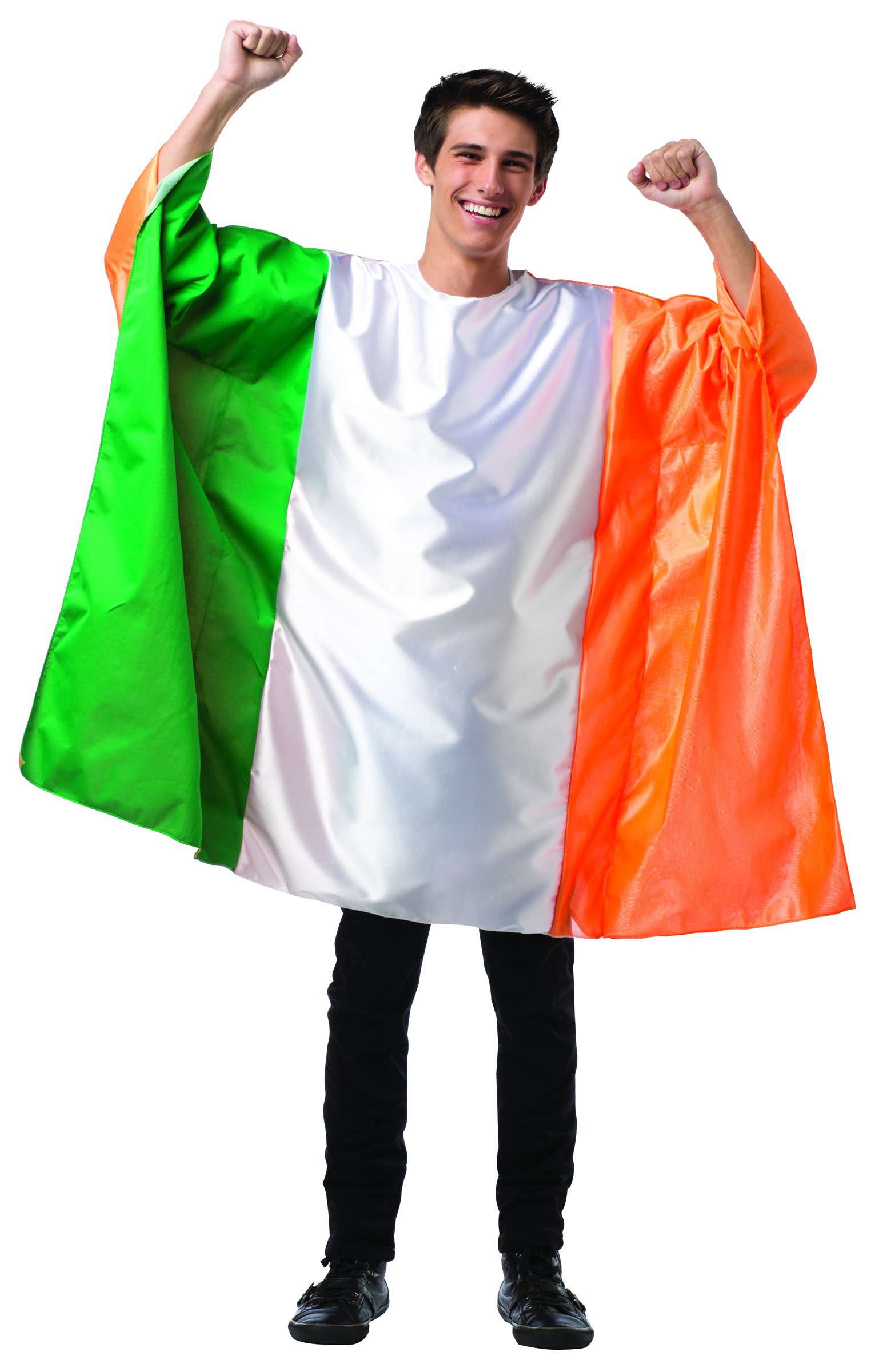 Imposta Costumes - Men's Irish Flag Tunic / Costume, great for St. Patrick’s Day, Adult One Size, Green, Orange
