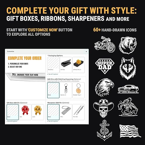 Miniatura 4 de Regalo de cumpleaños para papá, los mejores regalos del día del padre, cuchillo fijo y plegable para hombres, regalos para papás, regalo para padre