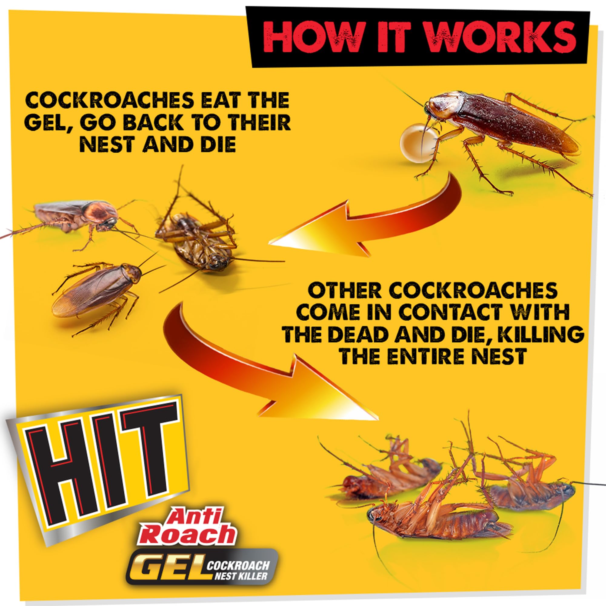 Hit Roach Gel - Eliminate Cockroaches Fast -5