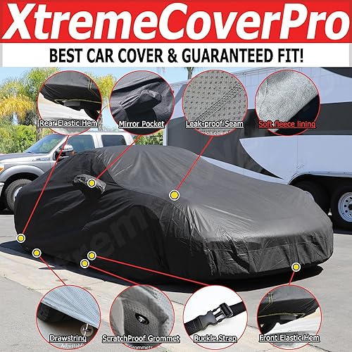 Miniatura 5 de Funda de coche personalizada FIT para Porsche 911 992 Carrera XtremeCoverPro Platinum Series 2019, 2020, 2021, 2022, color negro