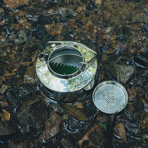 Vista 12 de Fire-Maple Antarcti - Hervidor portátil de acero inoxidable ligero de 1 litro Tetera de campamento duradera y portátil Ideal